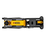 Домкрат гидравлический подкатной с фиксатором, 3 т, 190-532 мм, SUV/ Denzel