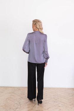 Блуза с рюшами в цвете графит