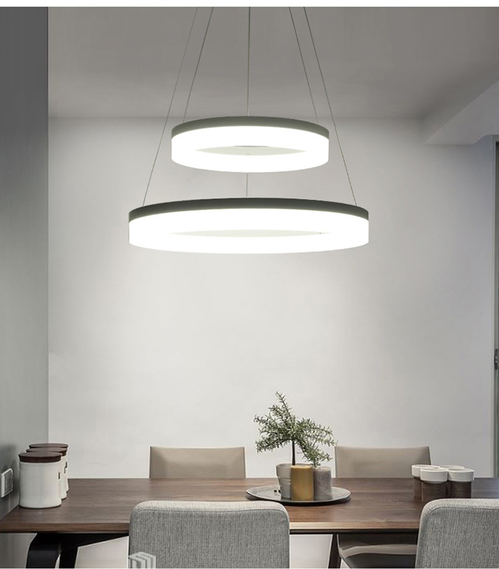 Pendant Led design lamp  Corona by SONNEMAN D40 (Black)