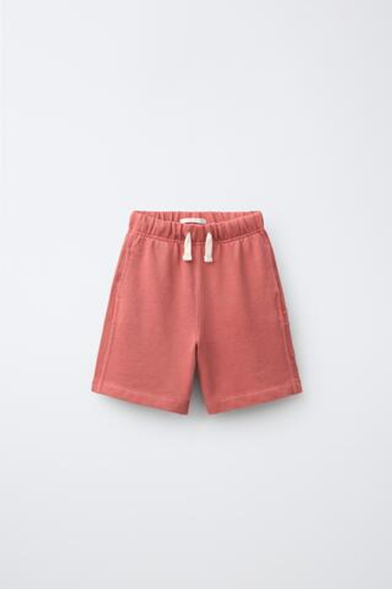 ZARA ШОРТЫ ИЗ МЯГКОЙ ТКАНИ, МЕДНЫЙ