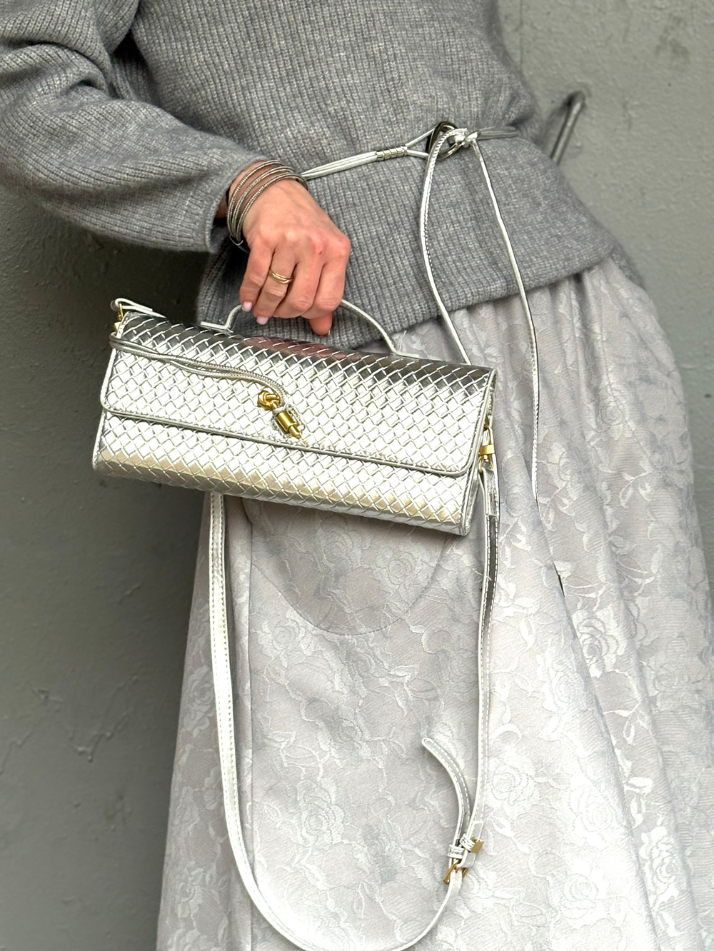 Клатч /серебряный