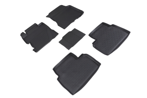 Резиновые коврики с высоким бортом для Honda Civic VIII 4D 2009-2012 Seintex.81892