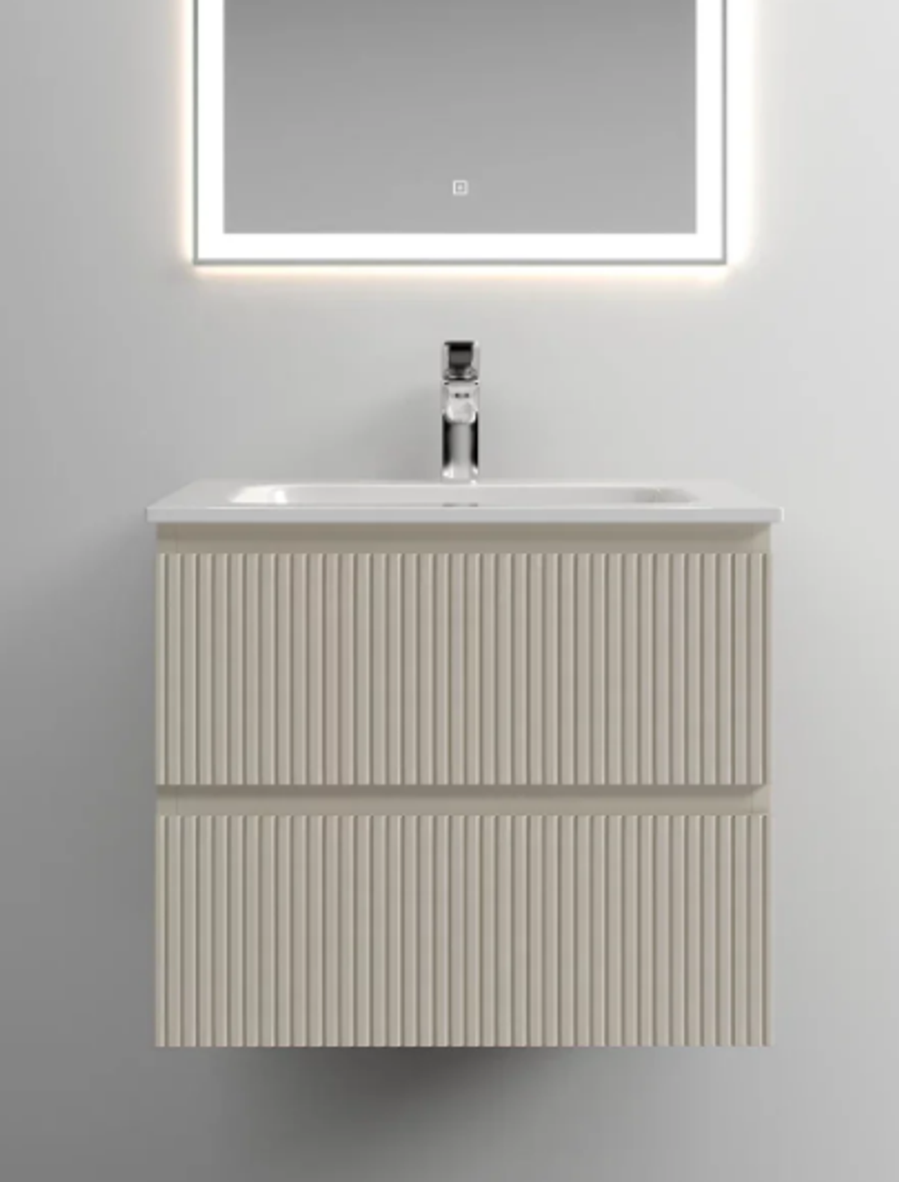 Тумба подвесная SANCOS Snob T 590х445х500, c двумя ящиками оснащенными доводчиками, Beige Soft , арт.SNT60CE