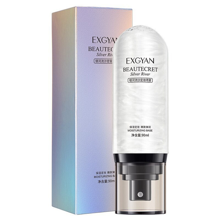 Cпрей для фиксации макияжа Exgyan Увлажняющий с матовой основой Beautecret Silver River Moisturizing Base 90 мл