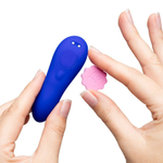 Синий вибратор в трусики с пультом ДУ Party (Цвет: синий)