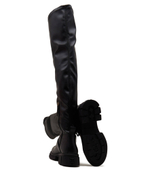 Кожаные ботфорты stretch monochromatic Tommy Hilfiger - черный(FW0FW07611)