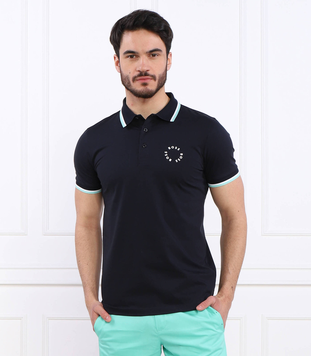 Поло Paule 2 BOSS GREEN - темно-синий(50488777)