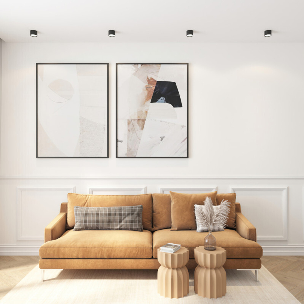 DK2601-BK Светильник накладной LUND, IP 20, до 15 Вт, GX53, LED, черный, алюминий