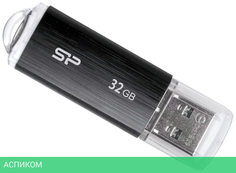 USB Flash-накопитель Silicon-Power Ultima U02 32GB черный (SP032GBUF2U02V1K)