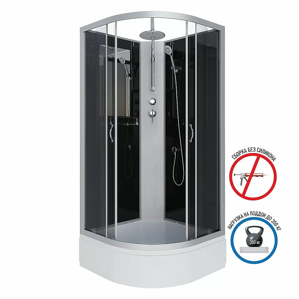 Душевая кабина Niagara Classic NG-3503-14BKT 80х80