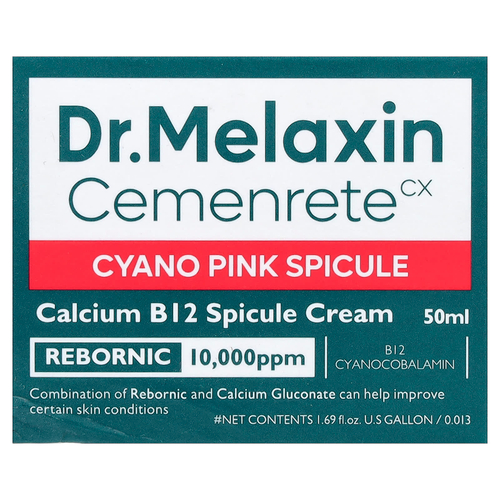 Dr.Melaxin, Cemenrete Cyano Pink, крем для лица с спикулами, 50 мл (1,69 жидк. унции)