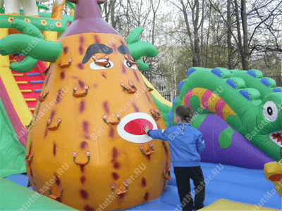 Коммерческий надувной батут "Сафари парк" 13*6*6 м