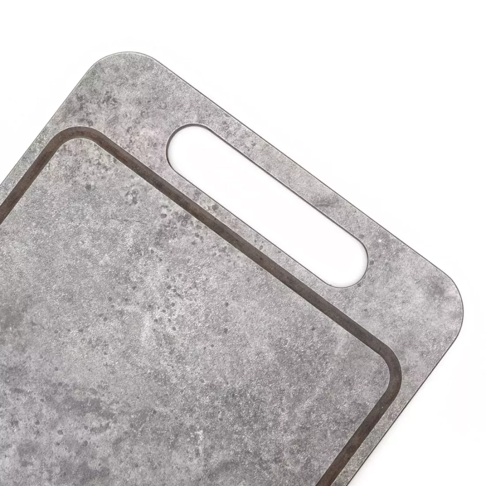 Доска разделочная с желобом 24x18см ComposeEat мрамор серый