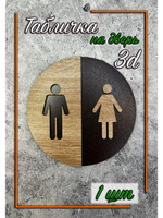 Табличка на дверь туалета