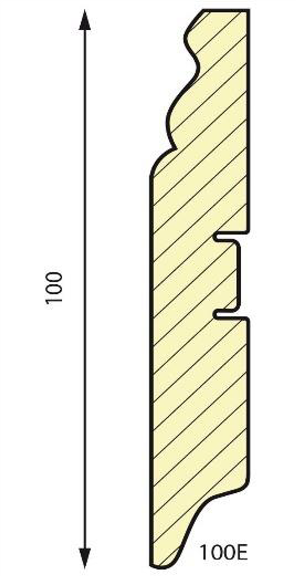 Плинтус МДФ Aberhof Art 1002 под покраску 16x100х2400 мм