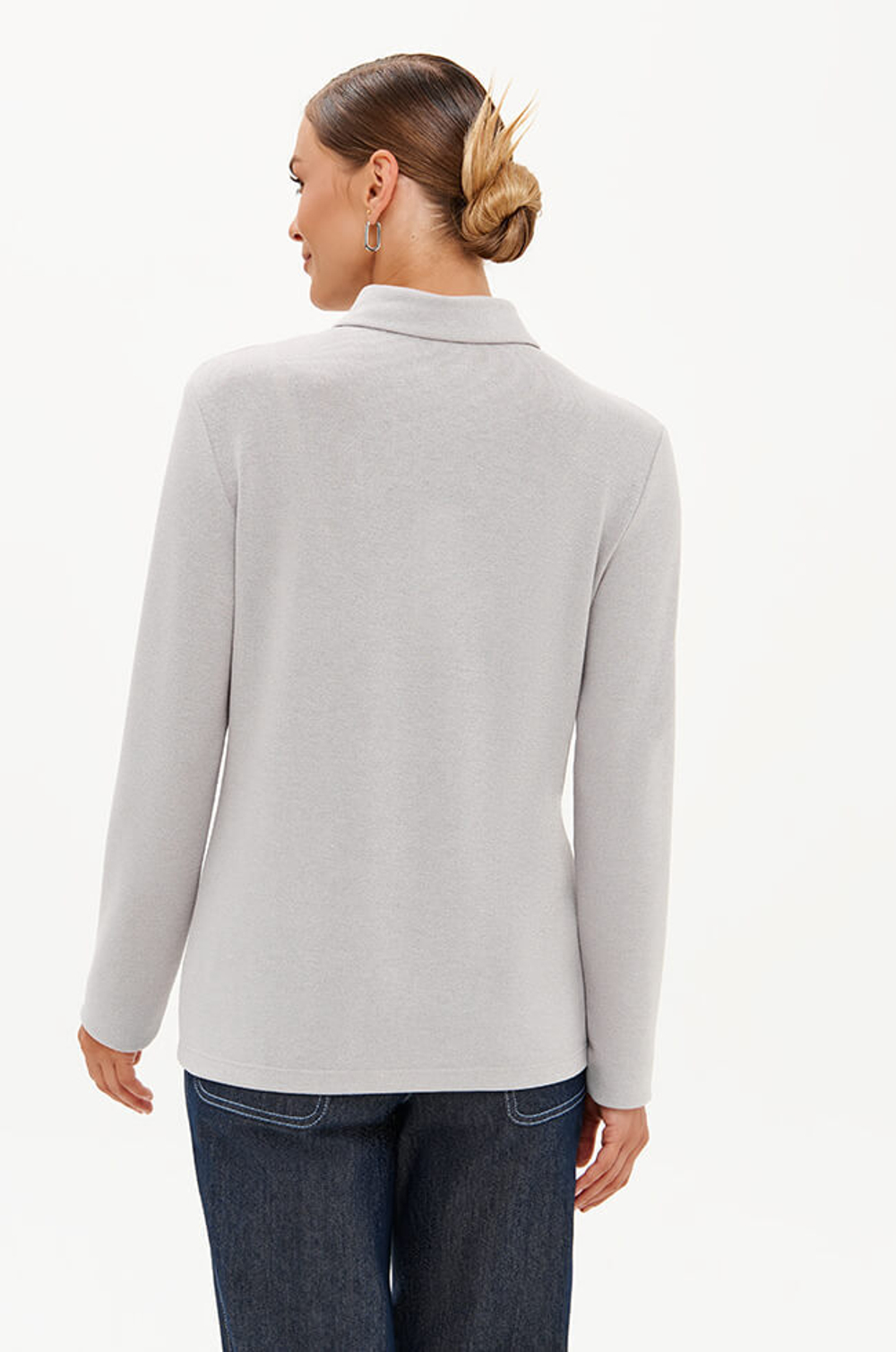 23389 Блузка женская (серый)