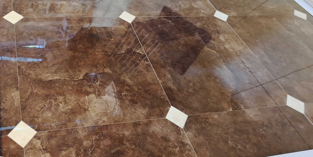 Керамический гранит глазурованный Marble -  Venezia Brown POL октагон 60x60 VENICEP60E#