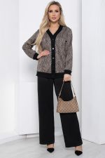 Костюм "Мгновение весны" (бежево-черный) К8474 LT Collection (Акция)