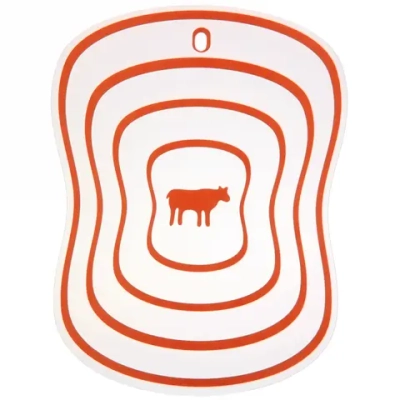 Доска разделочная пластиковая гибкая 20*15см «Мясо»