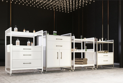 Тележка MANGO белый серый