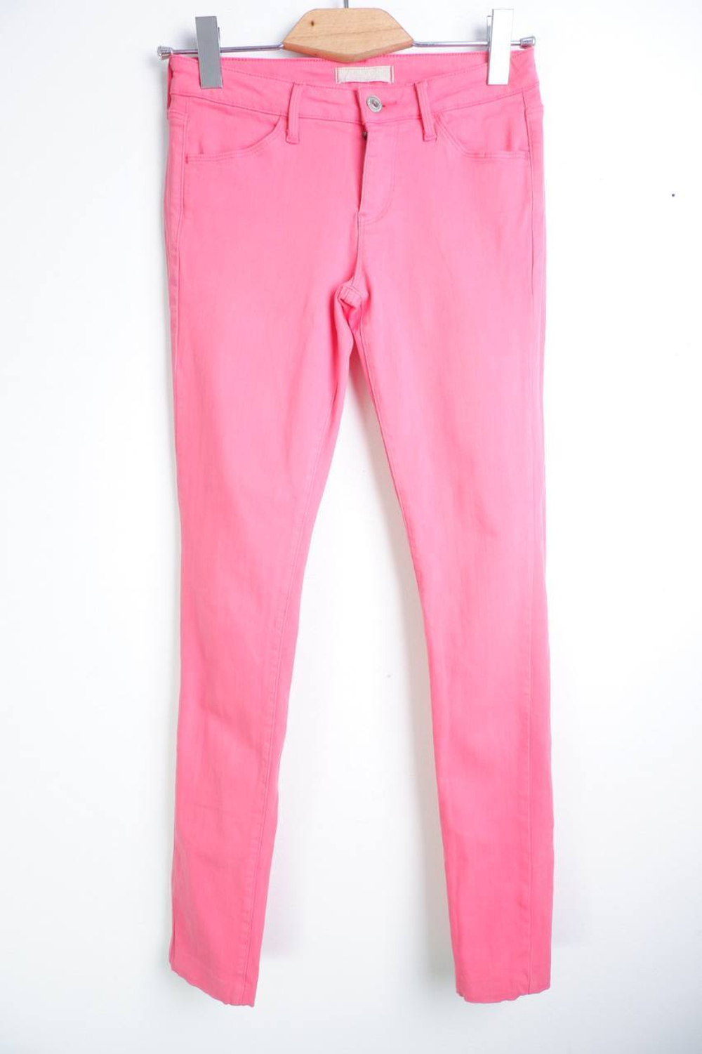 Джинсы Uniqlo розовые, маркировка 24/33, визуально 40 размер