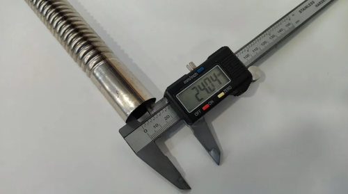 24 мм / Премиум Выхлопная труба (200 см, 24 мм) для отвода выхлопных газов, металлорукав, автономок, ПЖД, С-ТА (1 шт.)