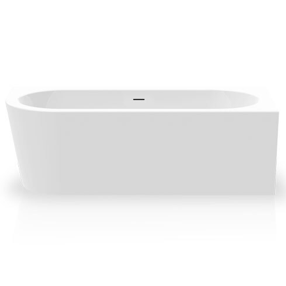 Ванна пристенная ESCAPE LEFT, 178х78, левая, слив-перелив Click-Clack тип W, белая/белая, BT-ESCA17878AWL-BNBN