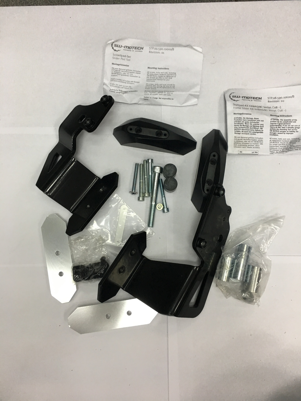 Крепления для слайдеров SW-MOTECH для Kawasaki Versys (08-)