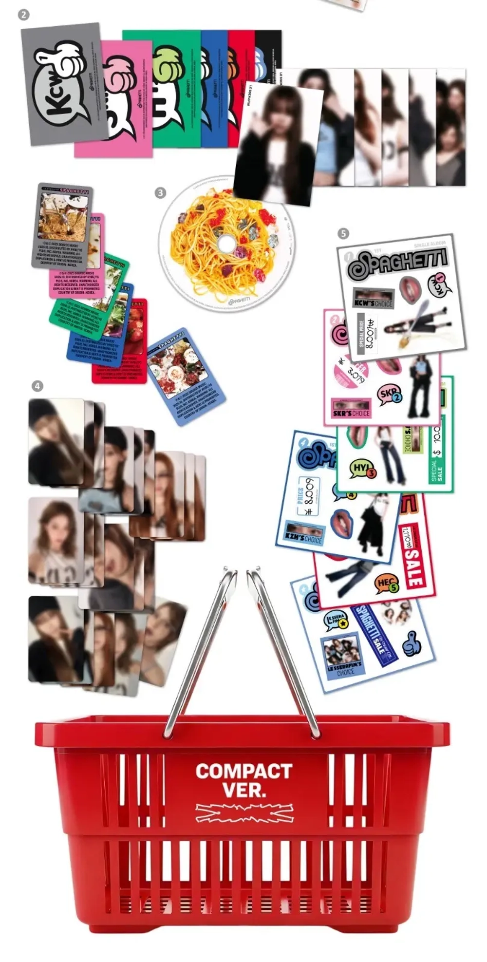 Альбом LE SSERAFIM - SPAGHETTI [Compact ver.]