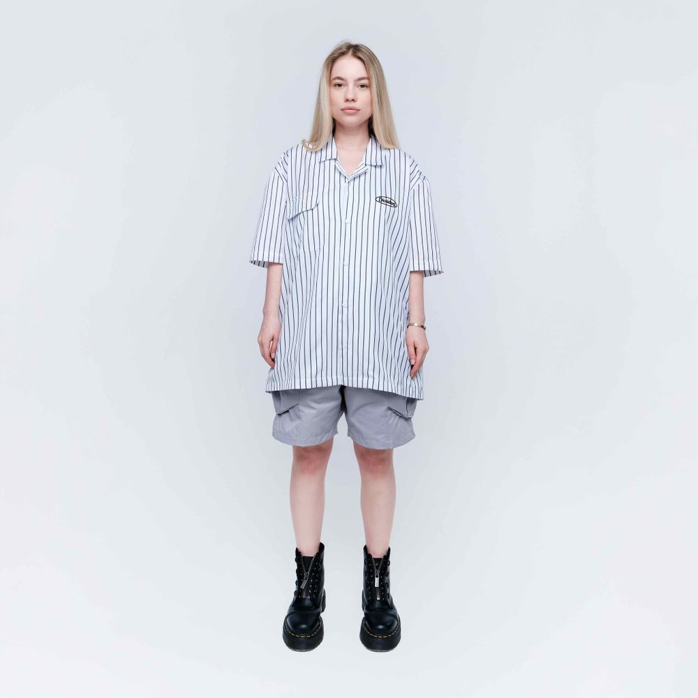 Рубашка Dissident Oval Logo белая