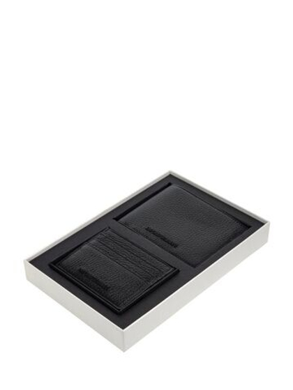 Набор: кошелек и визитница EMPORIO ARMANI