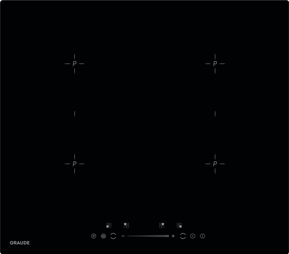 Черная индукционная варочная панель Graude IK 60.2 B