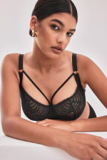 Черный бюстгальтер Beverly с мягкой чашкой на косточке (Размер: 75F) (Цвет: черный)