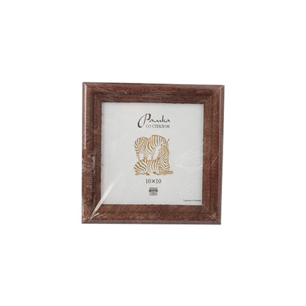 Фоторамка дерево 10*10см. 1702 (Темно-коричневая)