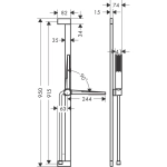 Душевой гарнитур Hansgrohe Pulsify E 24381000 хром