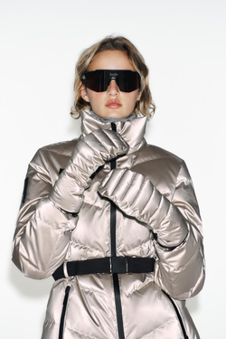 ZARA ВОДОНЕПРОНИЦАЕМЫЕ ВАРЕЖКИ SKI COLLECTION, ЗОЛОТОЙ