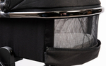 Детская коляска Peppy Tecla 3 в 1 с автокреслом First black Shadow Black Chrome Edition (Черный)