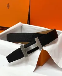 Двусторонний ремень Hermes, чёрный/коричневый