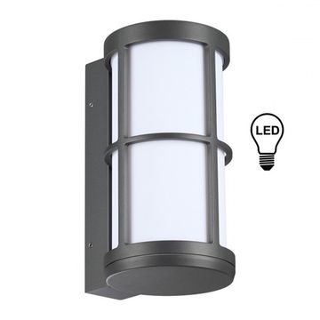 Уличный настенный светильник 370775 темно-серый Zebra Novotech