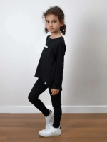 Спортивный костюм для девочки на весну с леггинсами