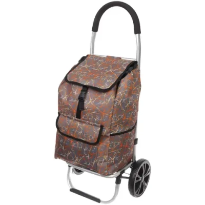 Тележка хозяйственная с сумкой (100*40*35см, колеса 21см,грузоподъемность до50 кг) SYD100B-5