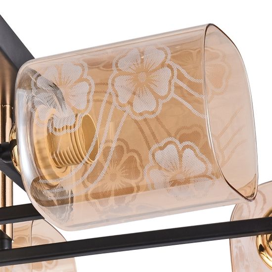 Люстра потолочная Reluce E27 72108-0.3-06 BK+FGD