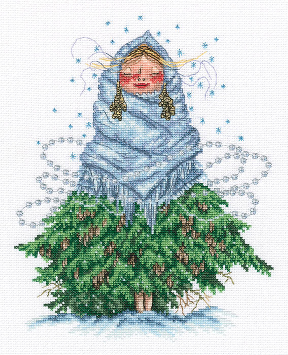 "Не мерзни ,елочка!"-M823  вышивка