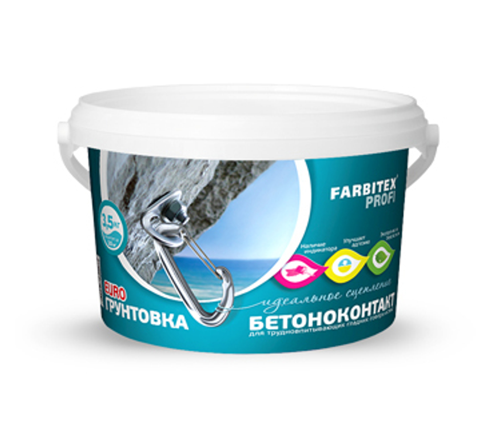 Грунтовка акриловая бетоноконтакт 12кг FARBITEX PROFI