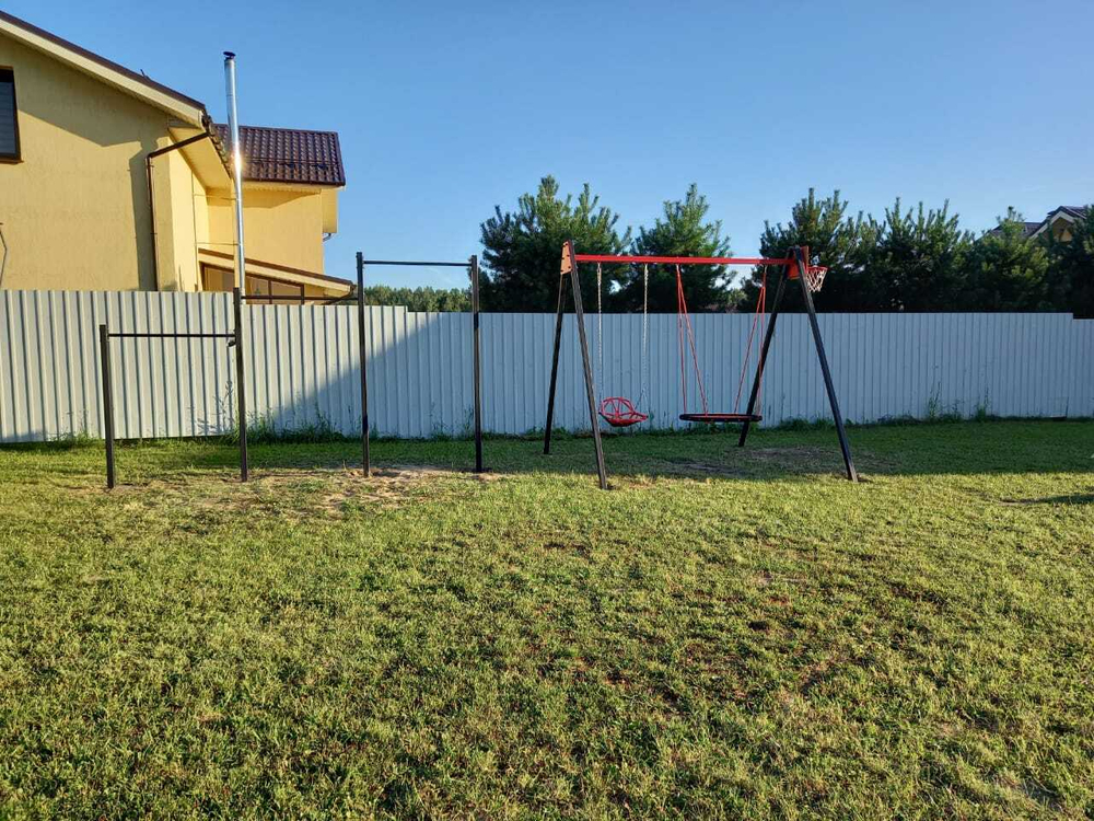 Монтаж уличных турников Sv Sport (4 вертикальных столба)