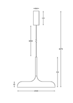 Подвесной светодиодный светильник Maytoni Gerhard MOD189PL-L18GR3K1