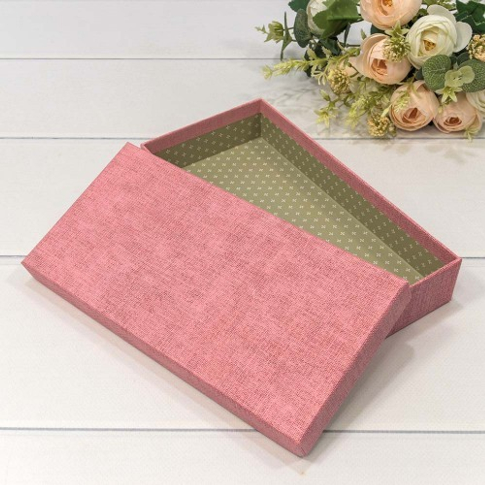 Коробка Ювелирная 24х12х4 см (Розовый)