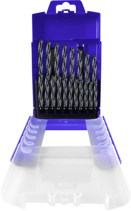 Набор свёрл по металлу HSS-R 19 шт. 28888