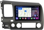 Магнитола Honda Civic 8 4d 2005-2012 (левый руль, рамка 9) - FarCar BM7373-9 на Android 13, QLED, TS10, 4Гб+32Гб, CarPlay, 4G SIM-слот