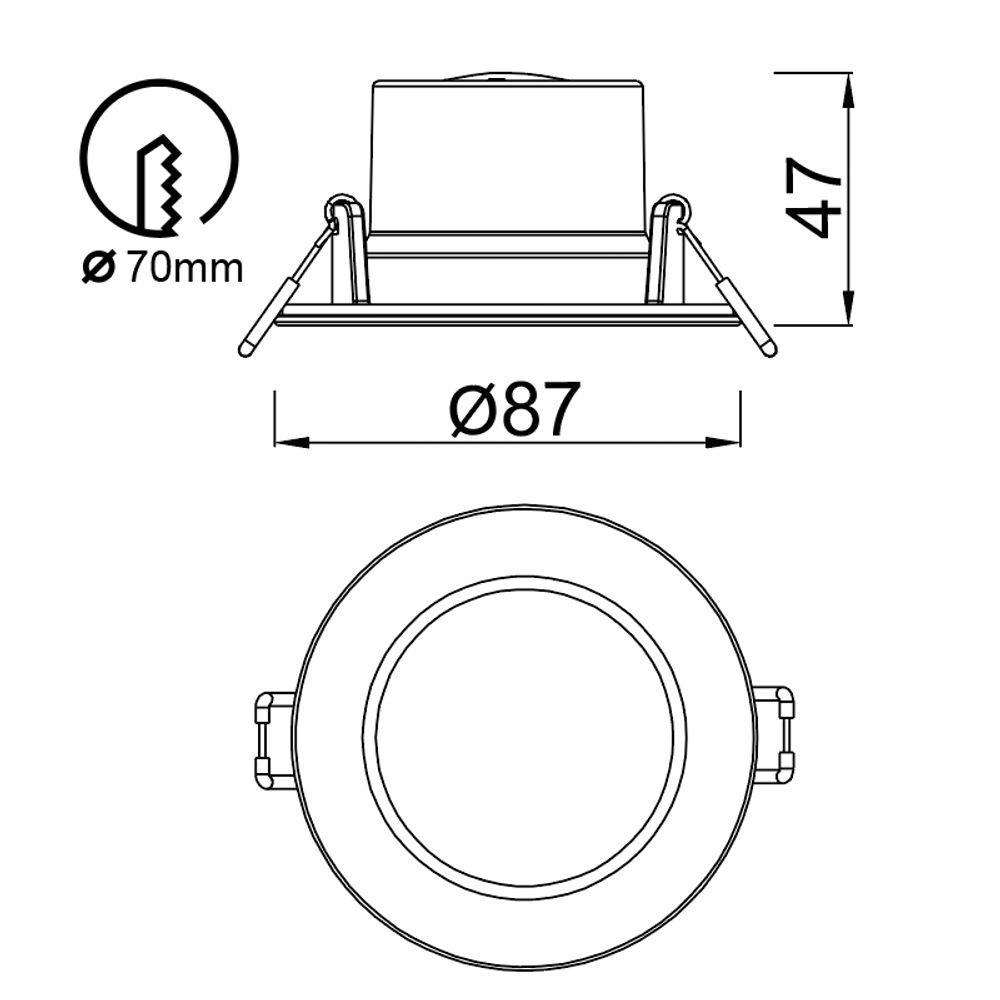 8848 Встраиваемый светильник YUCATAN